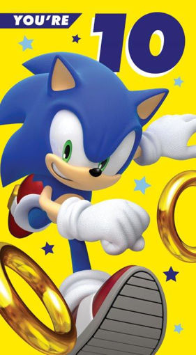 Picture of SONIC 10 TODAY BIRTHDAY CARD